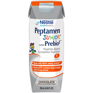  Oral Supplement / Tube Feeding Formula Peptamen Junior® with Prebio 1™ Chocolate Flavor Ready to Use 8.45 oz. Carton 