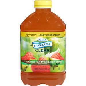  Thickened Beverage Thick & Easy® 46 oz. Bottle Kiwi Strawberry Flavor Ready to Use Honey Consistency 