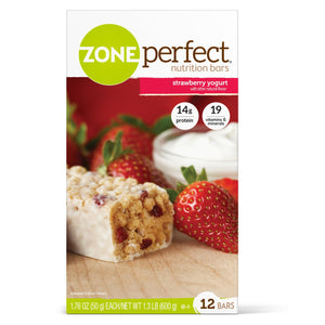  Nutrition Bar ZonePerfect® Strawberry Yogurt Flavor Ready to Use Individually Wrapped 