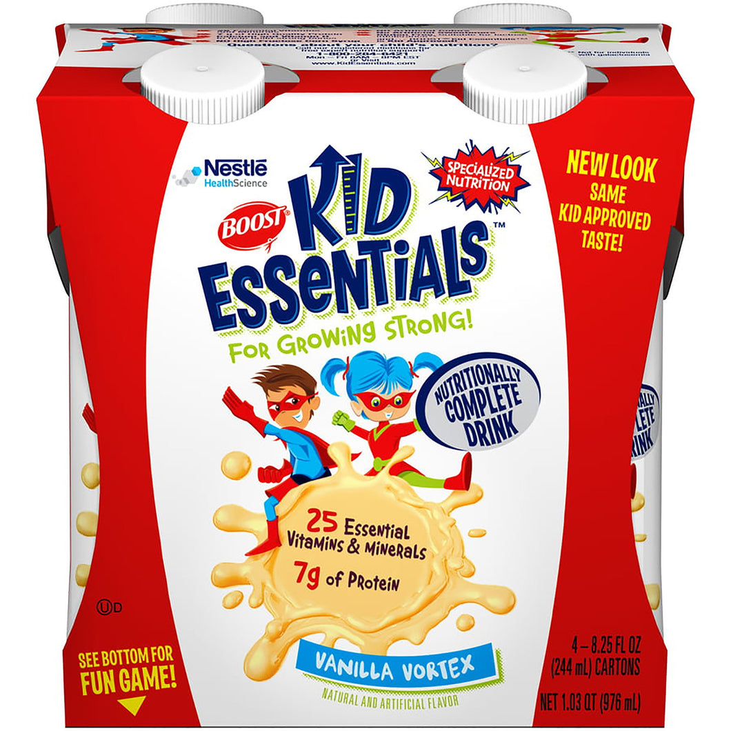  Oral Supplement Boost® Kid Essentials Vanilla Flavor Ready to Use 8.25 oz. Carton 