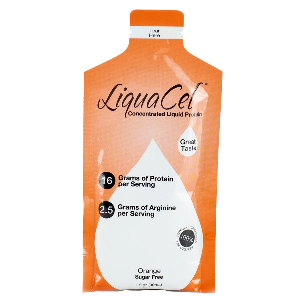  Oral Protein Supplement LiquaCel™ Orange Flavor Ready to Use 1 oz. Individual Packet 