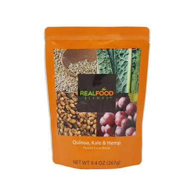  Tube Feeding Formula Real Food Blends™ 9.4 oz. Pouch Ready to Use Quinoa / Kale / Hemp Adult / Child 