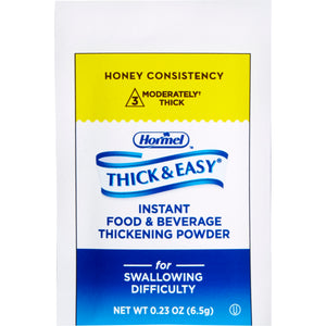  Food and Beverage Thickener Thick & Easy® 6.5 Gram Individual Packet Unflavored Powder Honey Consistency 