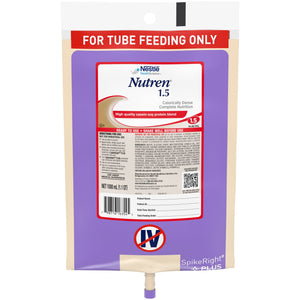  Tube Feeding Formula Nutren® 1.5 33.8 oz. Bag Ready to Hang Unflavored Adult 