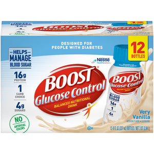 Oral Supplement Boost® Glucose Control® Very Vanilla Flavor Ready to Use 8 oz. Bottle 