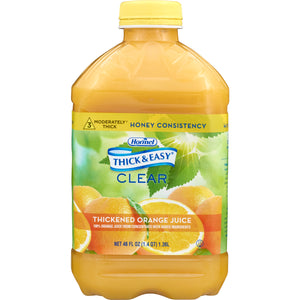  Thickened Beverage Thick & Easy® 46 oz. Bottle Orange Juice Flavor Ready to Use Honey Consistency 