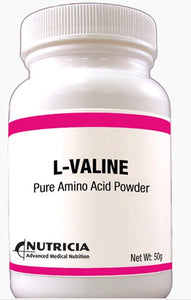  Amino Acid Oral Supplement L-VALINE Unflavored 50 Gram Bottle Powder 