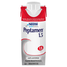Load image into Gallery viewer,  Tube Feeding Formula Peptamen® 1.5 8.45 oz. Carton Ready to Use Unflavored Adult 
