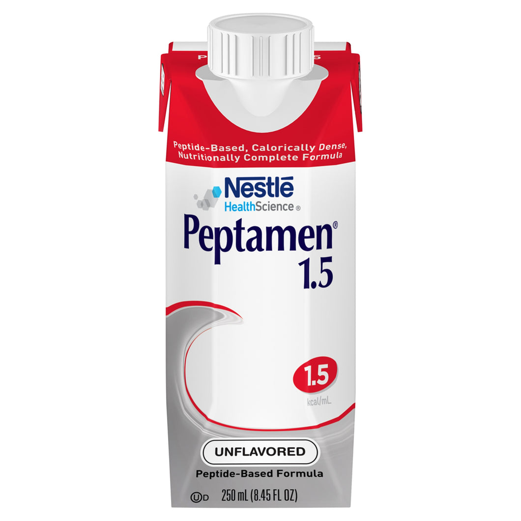  Tube Feeding Formula Peptamen® 1.5 8.45 oz. Carton Ready to Use Unflavored Adult 