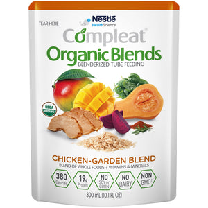  Oral Supplement / Tube Feeding Formula Compleat® Organic Blends Chicken-Garden Flavor Ready to Use 10.1 oz. Pouch 
