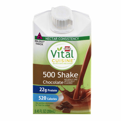  Oral Supplement Vital Cuisine® 500 Shake Chocolate Flavor Ready to Use 8.45 oz. Carton 