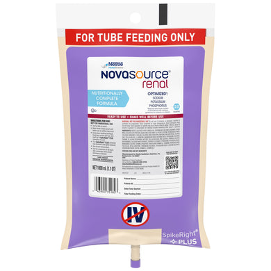  Tube Feeding Formula Novasource® Renal 33.8 oz. Bag Ready to Hang Unflavored Adult 