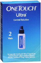 Control Solution One Touch® Ultra Blood Glucose Testing 2 Vials Level 1 & Level 2