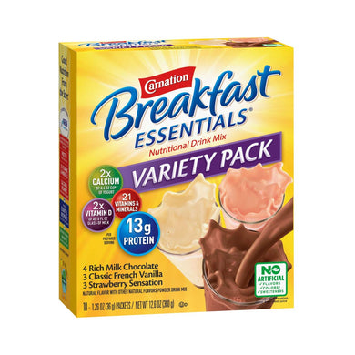  Oral Supplement Carnation® Breakfast Essentials® Variety Flavor Powder 36 Gram Individual Packet 
