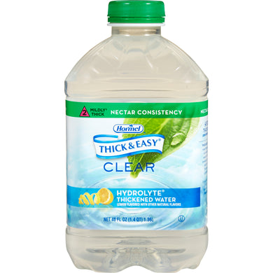  Thickened Water Thick & Easy® Hydrolyte® 46 oz. Bottle Lemon Flavor Ready to Use Nectar Consistency 