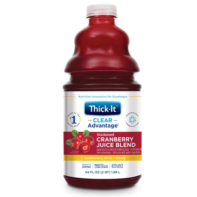  Thickened Beverage Thick-It® Clear Advantage® 64 oz. Bottle Cranberry Flavor Ready to Use Honey Consistency 