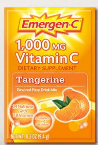  Oral Supplement Emergen-C® Tangerine Flavor Powder 0.3 oz. Individual Packet 