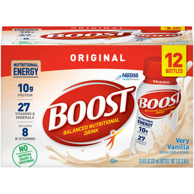  Oral Supplement Boost® Original Very Vanilla Flavor Ready to Use 8 oz. Bottle 