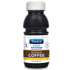  Thickened Beverage Thick-It® Clear Advantage® 8 oz. Bottle Coffee Flavor Ready to Use Honey Consistency 