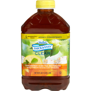  Thickened Beverage Thick & Easy® 46 oz. Bottle Iced Tea Flavor Ready to Use Honey Consistency 