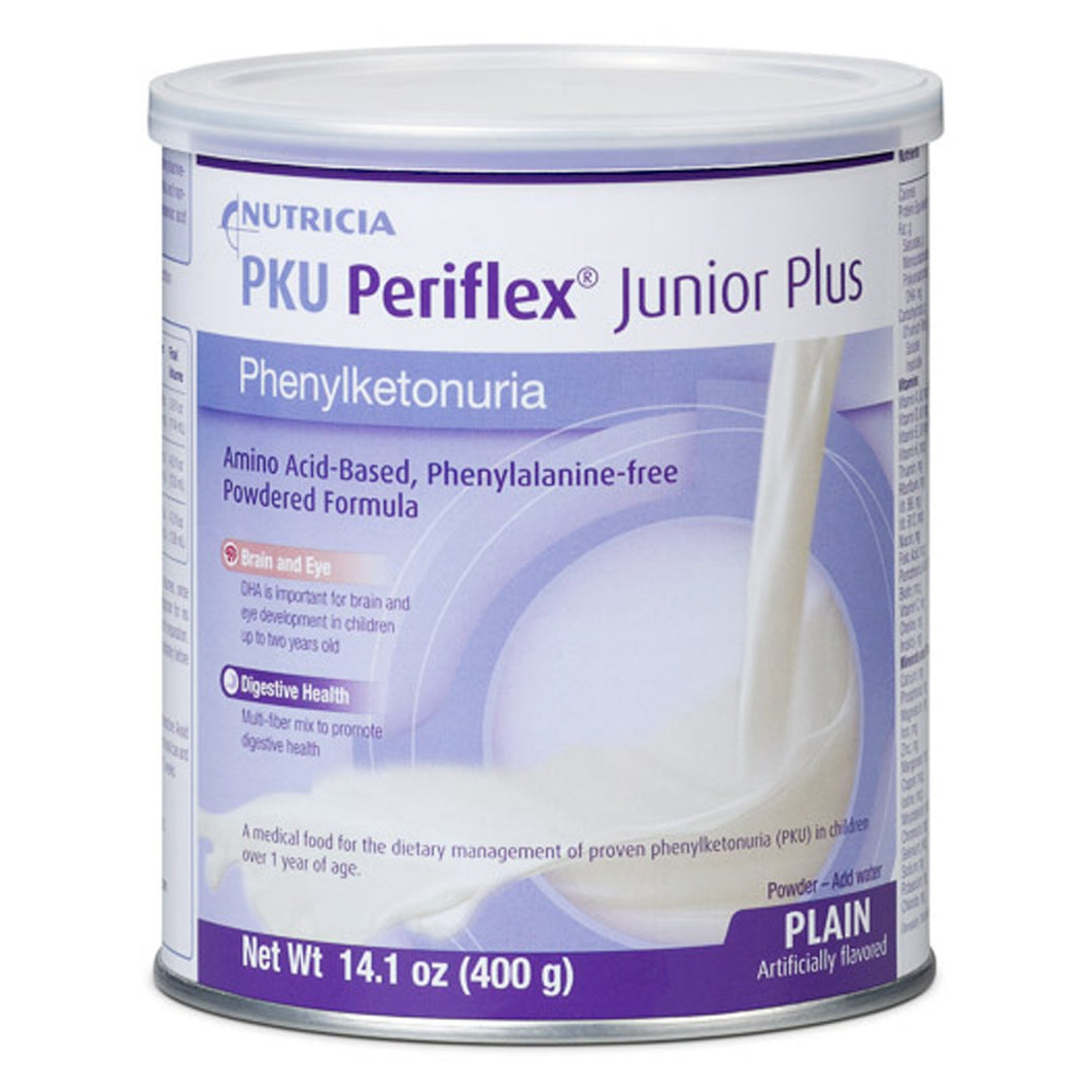  PKU Oral Supplement Periflex® Junior Plus Plain Flavor 14.1 oz. Can Powder 