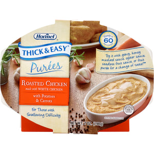  Puree Thick & Easy® Purees 7 oz. Tray Roasted Chicken with Potatoes / Carrots Flavor Ready to Use Puree Consistency 