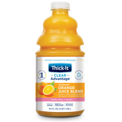  Thickened Beverage Thick-It® Clear Advantage® 64 oz. Bottle Orange Flavor Ready to Use Nectar Consistency 