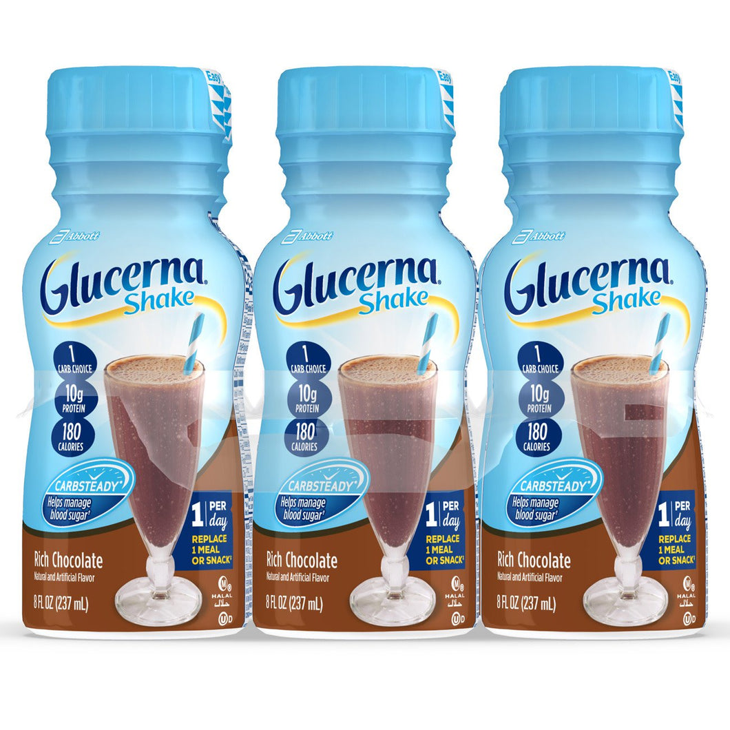  Oral Supplement Glucerna® Shake Rich Chocolate Flavor Ready to Use 8 oz. Bottle 