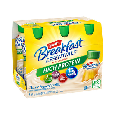  Oral Supplement Carnation® Breakfast Essentials® High Protein French Vanilla Flavor Ready to Use 8 oz. Bottle 