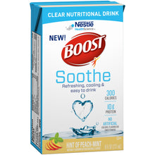 Load image into Gallery viewer,  Oral Supplement Boost® Soothe Peach Mint Flavor Ready to Use 8 oz. Carton 
