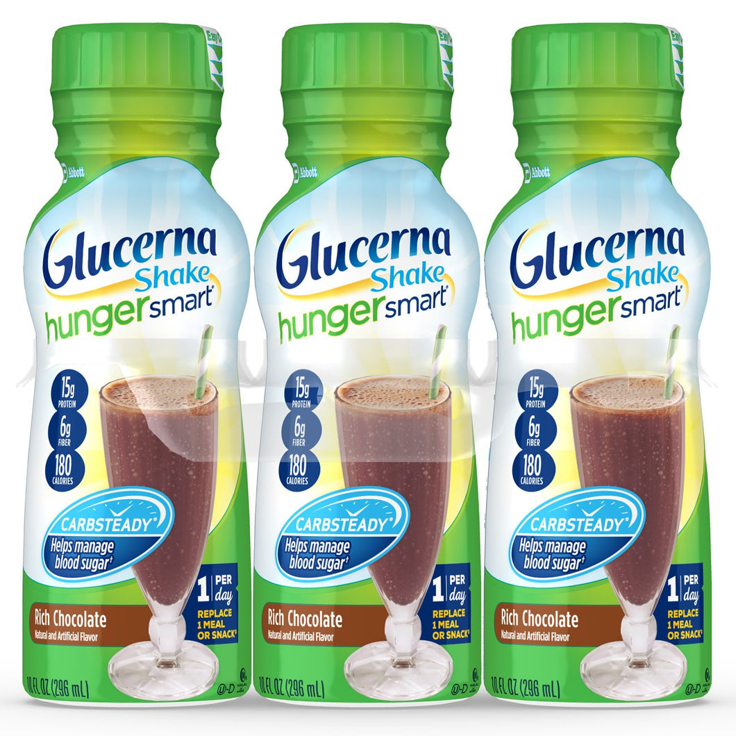  Oral Supplement Glucerna® Hunger Smart® Rich Chocolate Flavor Ready to Use 10 oz. Bottle 