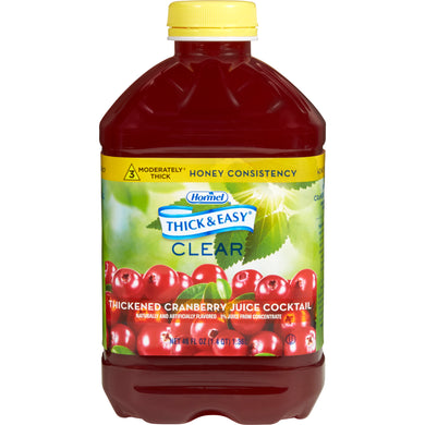  Thickened Beverage Thick & Easy® 46 oz. Bottle Cranberry Juice Cocktail Flavor Ready to Use Honey Consistency 