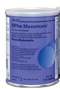  PKU Oral Supplement XPhe Maxamum® Unflavored 1 lb. Can Powder 