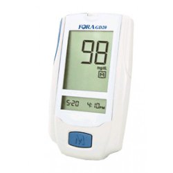 Blood Glucose Meter FORA® G 20 7 Second Results Stores Up To 450 Results No Coding Required