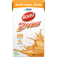 Load image into Gallery viewer,  Oral Supplement Boost® Breeze® Orange Flavor Ready to Use 8 oz. Carton 
