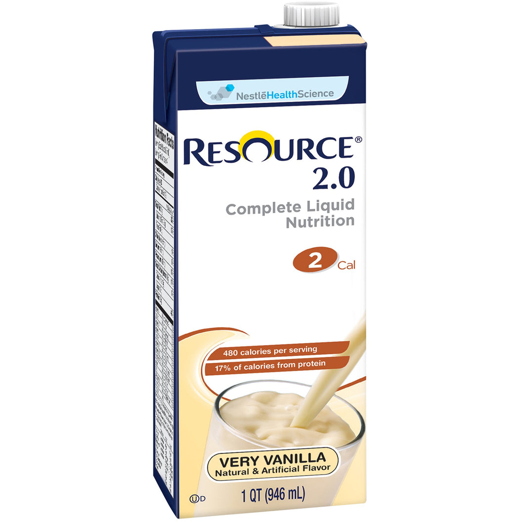  Oral Supplement Resource® 2.0 Very Vanilla Flavor Ready to Use 32 oz. Carton 