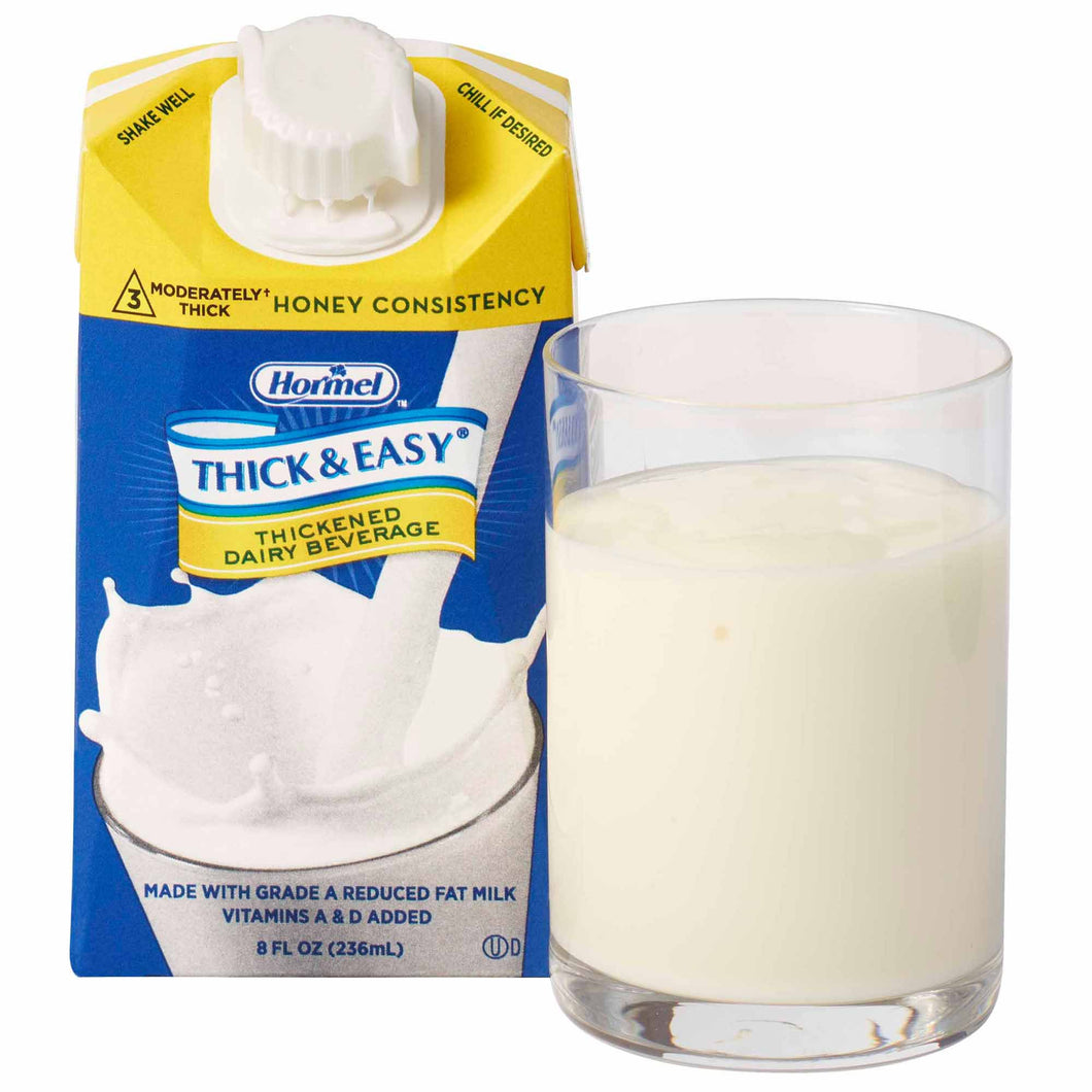  Thickened Beverage Thick & Easy® Dairy 8 oz. Carton Milk Flavor Ready to Use Honey Consistency 