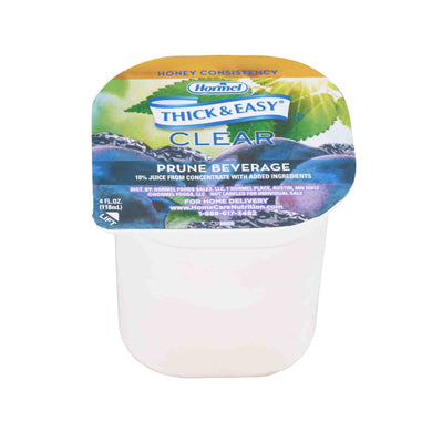  Thickened Beverage Thick & Easy® 4 oz. Portion Cup Prune Flavor Ready to Use Honey Consistency 