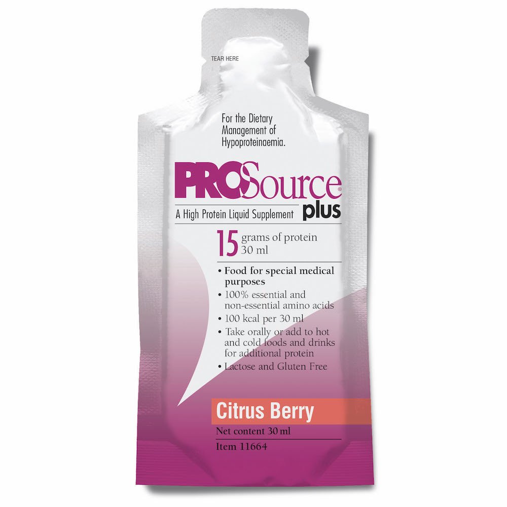  Protein Supplement ProSource® Plus Citrus Berry Flavor 1 oz. Pouch Ready to Use 