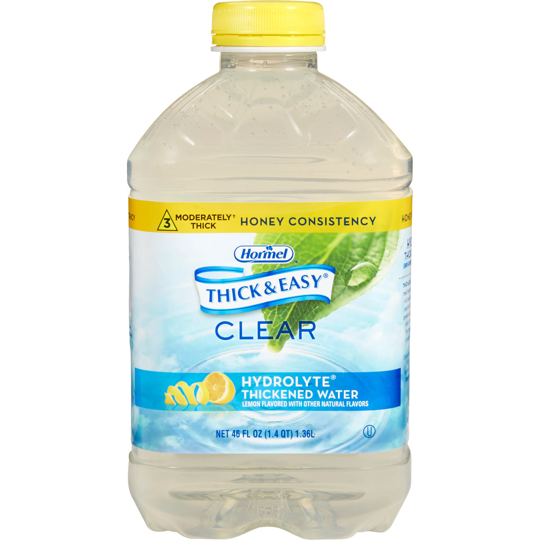  Thickened Water Thick & Easy® Hydrolyte® 46 oz. Bottle Lemon Flavor Ready to Use Honey Consistency 
