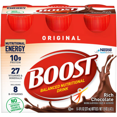  Oral Supplement Boost® Original Rich Chocolate Flavor Ready to Use 8 oz. Bottle 