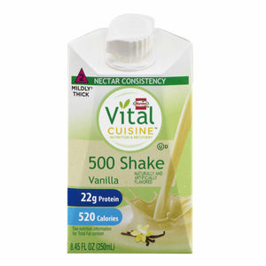  Oral Supplement Vital Cuisine® 500 Shake Vanilla Flavor Ready to Use 8.45 oz. Carton 