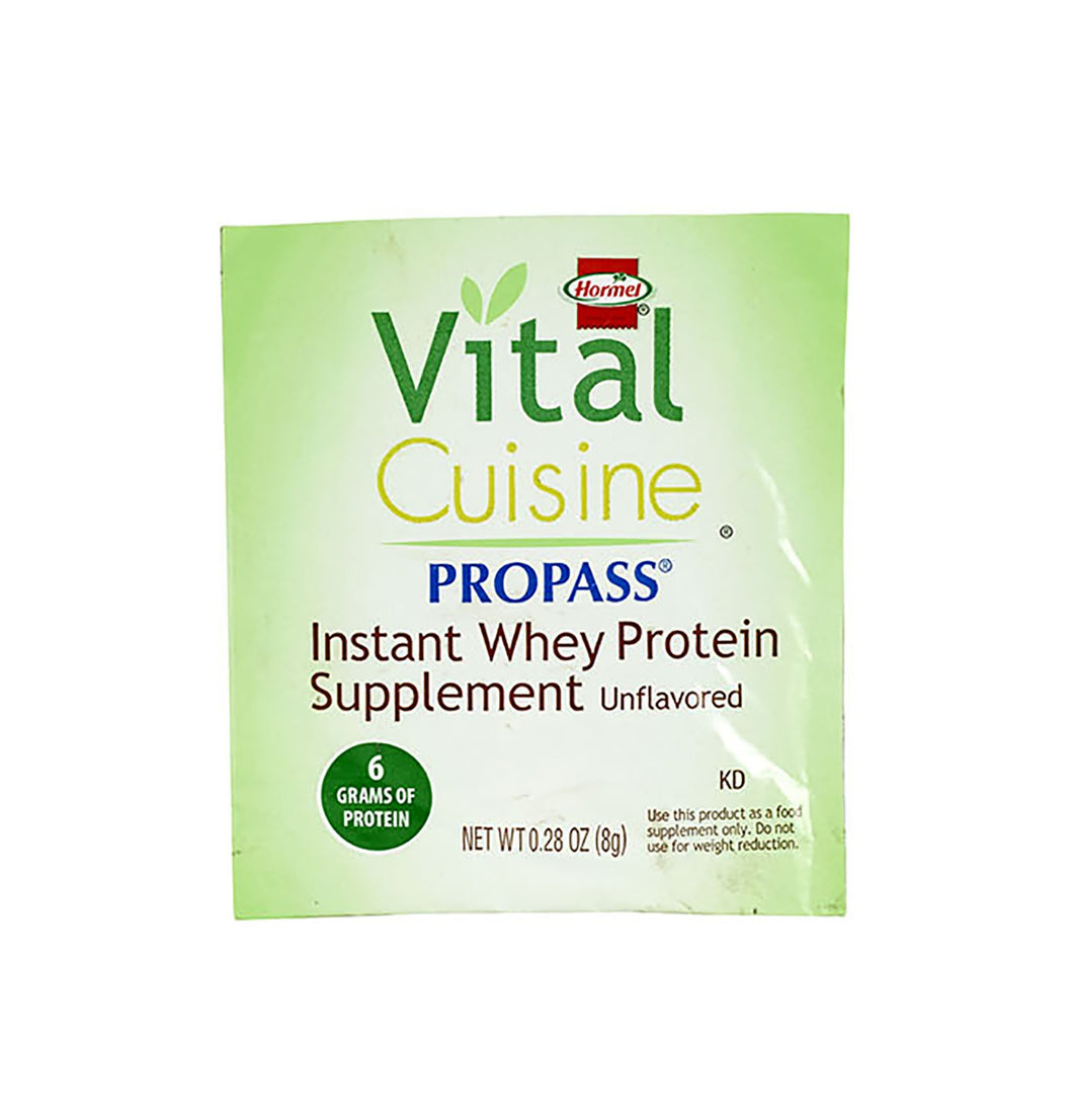  Oral Protein Supplement Vital Cuisine® ProPass® Whey Protein Unflavored Powder 0.28 oz. Individual Packet 