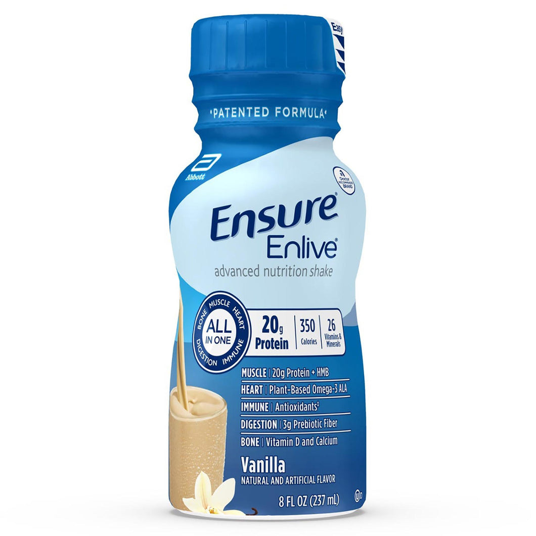  Oral Supplement Ensure® Enlive® Advanced Vanilla Flavor Ready to Use 8 oz. Bottle 