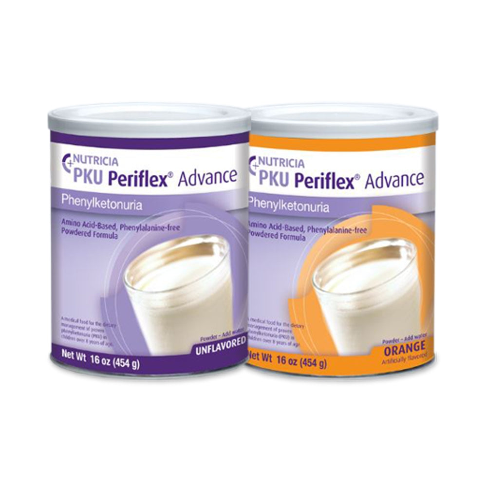  PKU Oral Supplement Periflex® Advance Orange Flavor 454 Gram Can Powder 