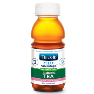  Thickened Decaffeinated Beverage Thick-It® Clear Advantage® 8 oz. Bottle Tea Flavor Ready to Use Nectar Consistency 