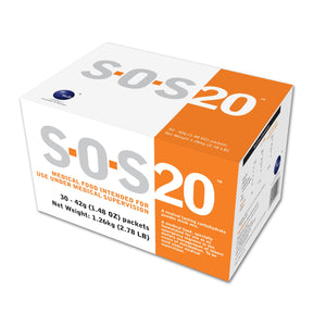  Carborhydrate Oral Supplement S.O.S. 20 Neutral Flavor 42 Gram Individual Packet Powder 