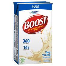 Load image into Gallery viewer,  Oral Supplement Boost® Plus Very Vanilla Flavor Ready to Use 8 oz. Tetra Brik 

