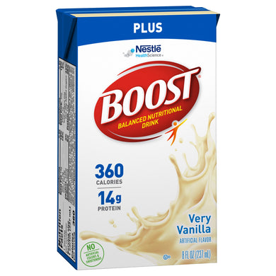  Oral Supplement Boost® Plus Very Vanilla Flavor Ready to Use 8 oz. Tetra Brik 
