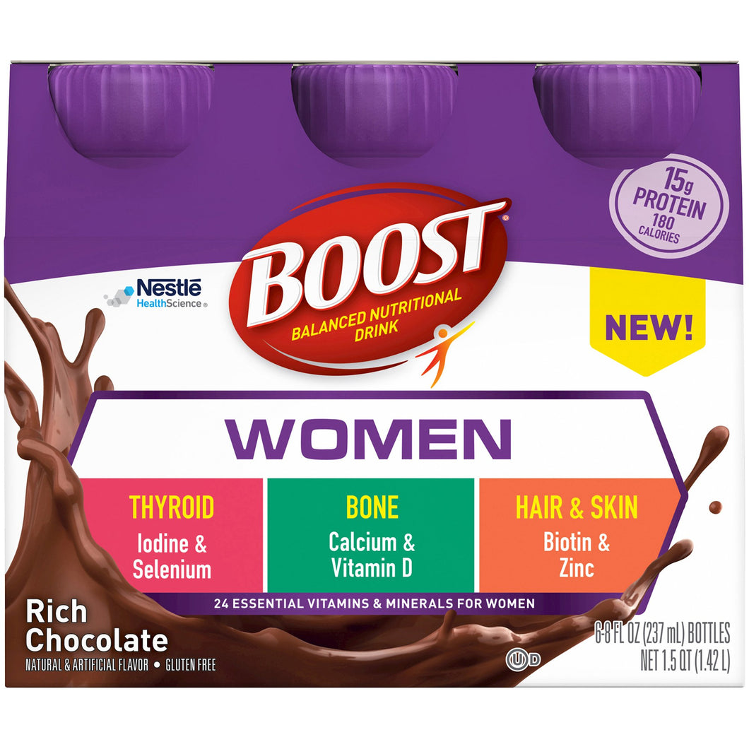  Oral Supplement Boost® Women Rich Chocolate Flavor Ready to Use 8 oz. Bottle 